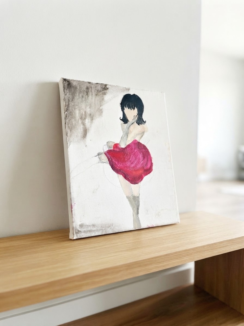 Mysterious Girl 8x10 Canvas Art- Unframed
